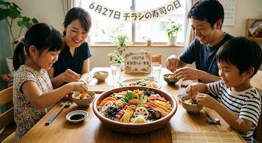 【6月27日はちらし寿司の日】週末の家族団らんと「食べる力」を育む食育のすすめ
