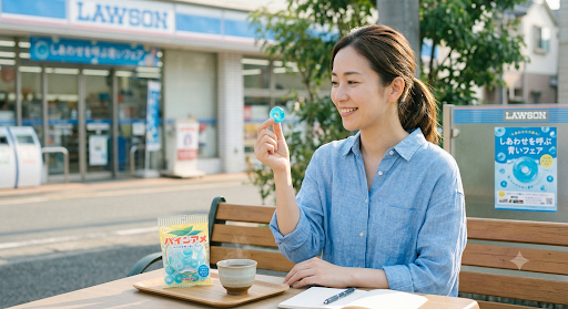 見るだけで癒やされる!ローソン「しあわせを呼ぶ青いフェア」のパインアメが五感を満たす理由